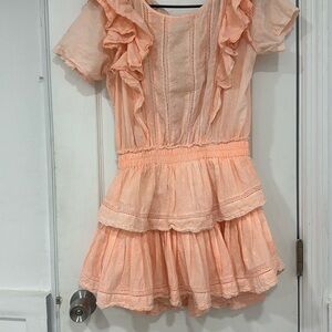 Love Shack Fancy dress, small, light orange perfect for spring/ summer